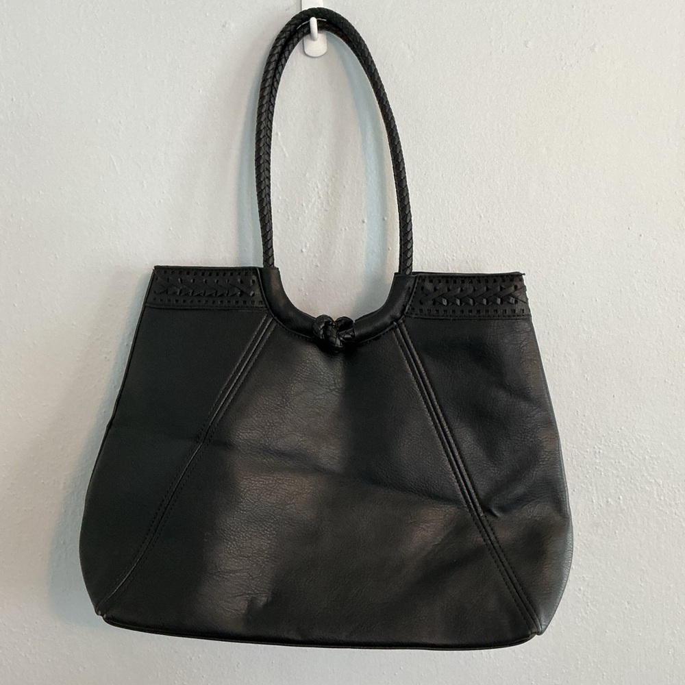 Black Woman’s Braided Tote Bag.